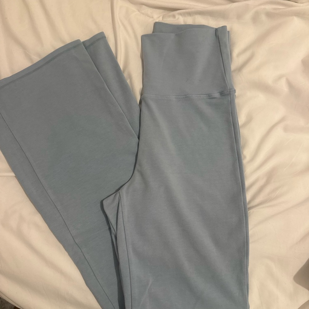 SKIMS Light Slate Blue High-Waist Flare Leggings